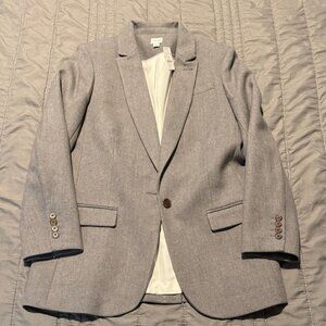 J. Crew Herringbone Gray Blazer